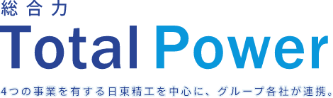 総合力 Total Power 4つの事業を有する日東精工を中心に、グループ各社が連携。